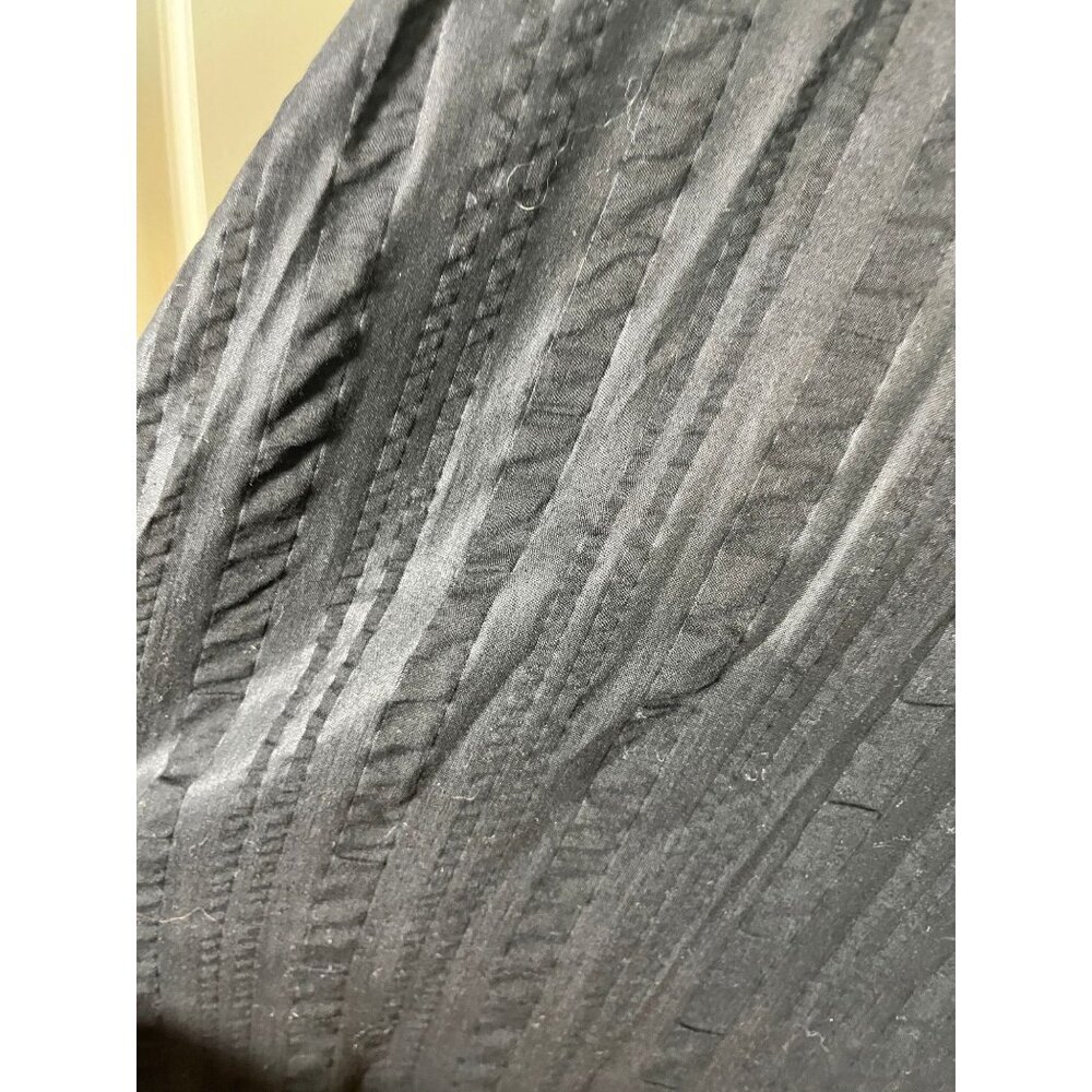 Vintage Kaftan Abaya Metallic Beaded Dress M Black Sheer 80s Moroccan Modest - Picture 11 of 14